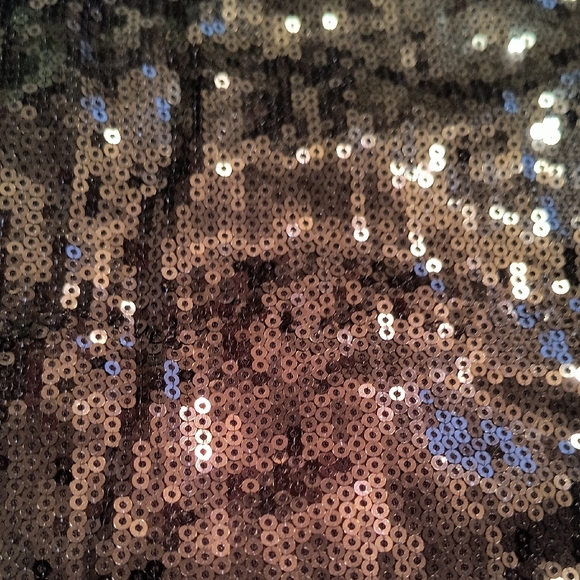 Sequin Navy Blue Top. XS. Great Condition - Picture 3 of 4